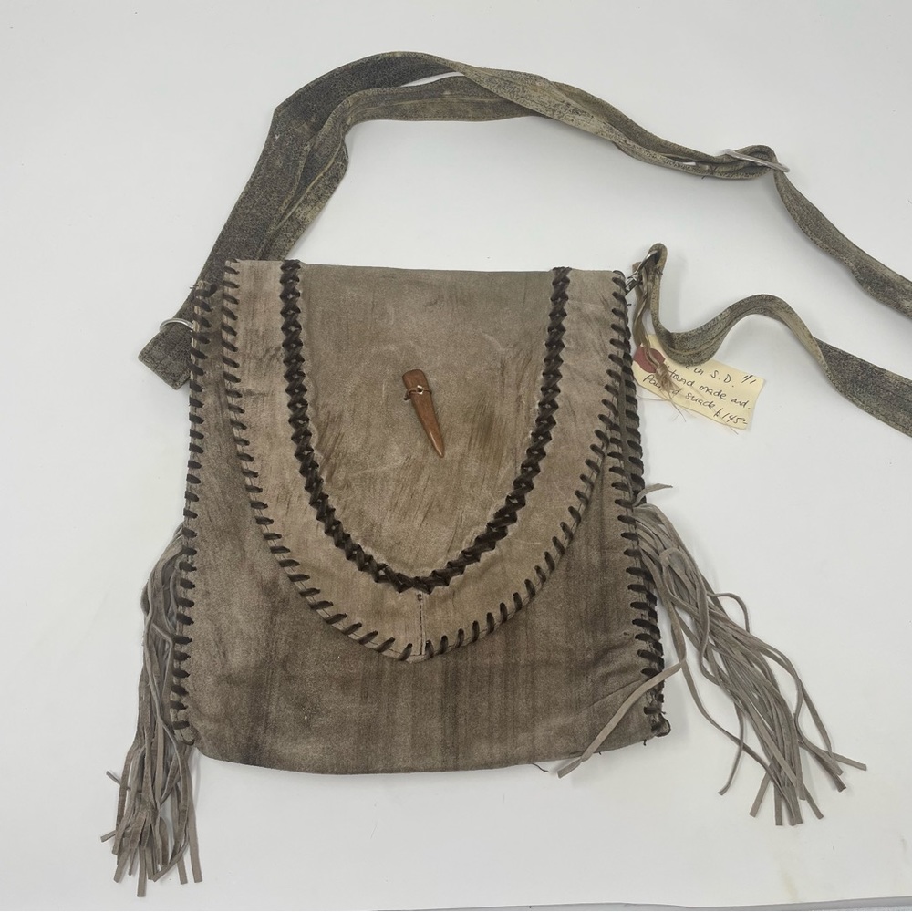 Handmade Fringe Suede Purse South Dakota NWT